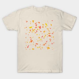 Terrazzo Pattern Yellow Orange T-Shirt